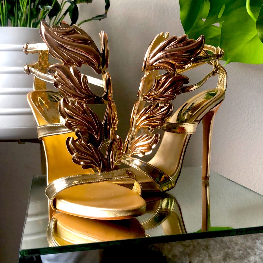 Nuolaian Flame Heels - Gold